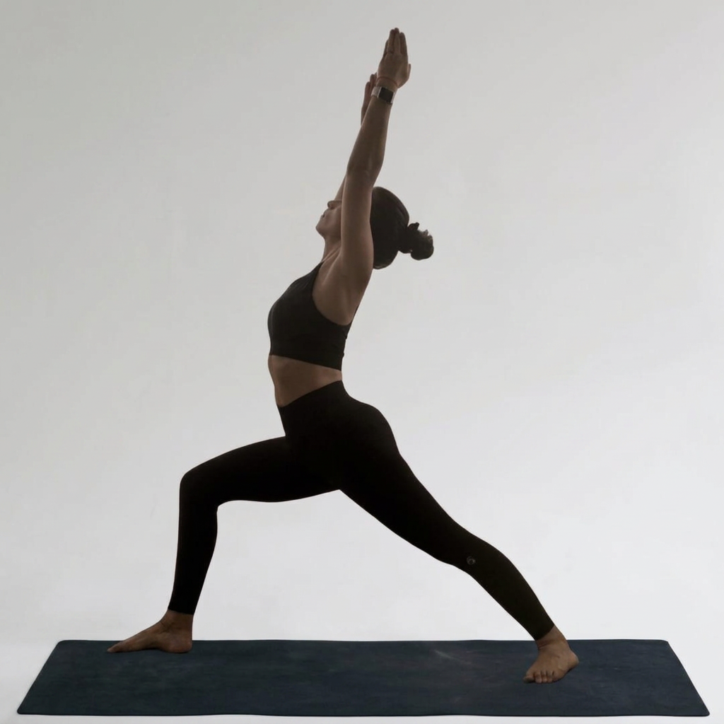 Fente haute en yoga vinyasa